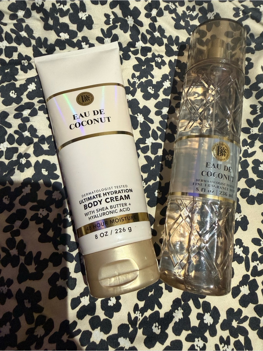 Eau de Coconut Body Cream & Fragrance Mist Set